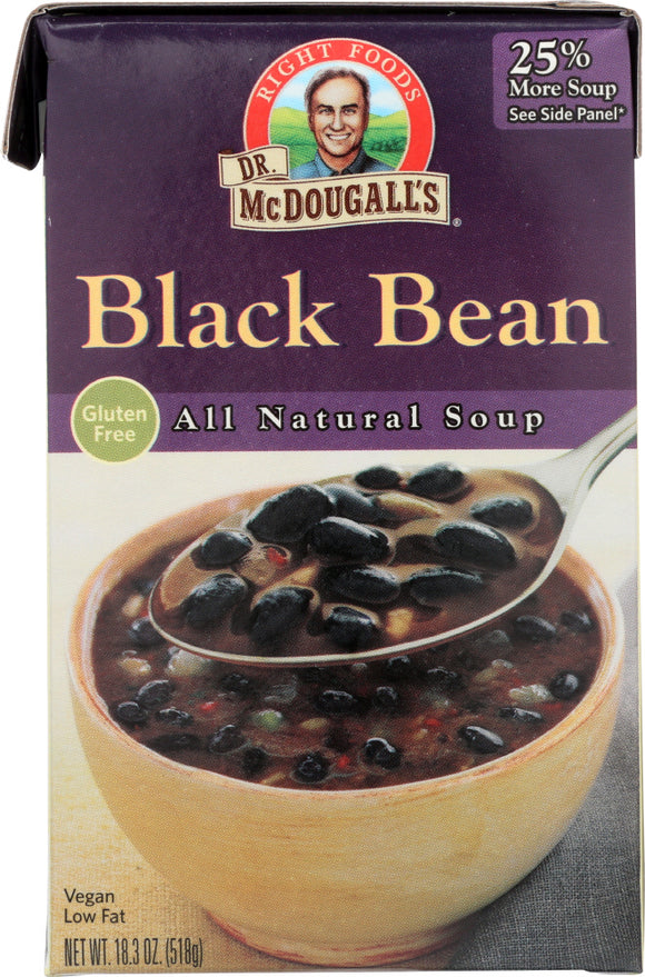 DR. MCDOUGALL'S: All Natural Soup Black Bean, 18.3 oz