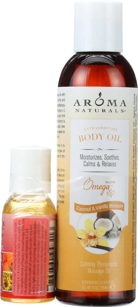 AROMA NATURALS: Body Oil-Coconut Vanilla Blossom, 6 oz