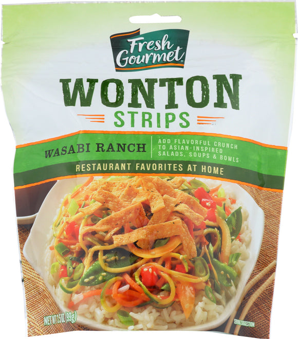 FRESHGOURMET: Wonton Strips Wasabi Ranch, 3.5 oz