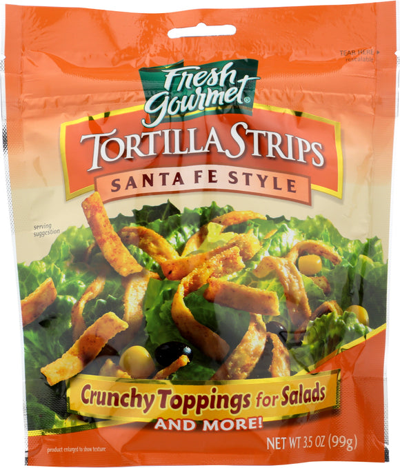 FRESH GOURMET: Tortilla Strips Santa Fe Style 3.5 Oz