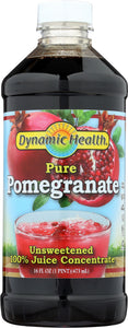 DYNAMIC HEALTH: Pure Pomegranate Juice Concentrate, 16 oz