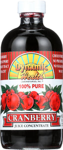 DYNAMIC HEALTH: Pure Cranberry Juice Concentrate, 8 oz