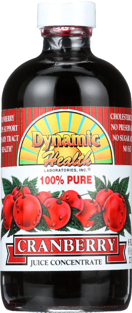 DYNAMIC HEALTH: Pure Cranberry Juice Concentrate, 8 oz