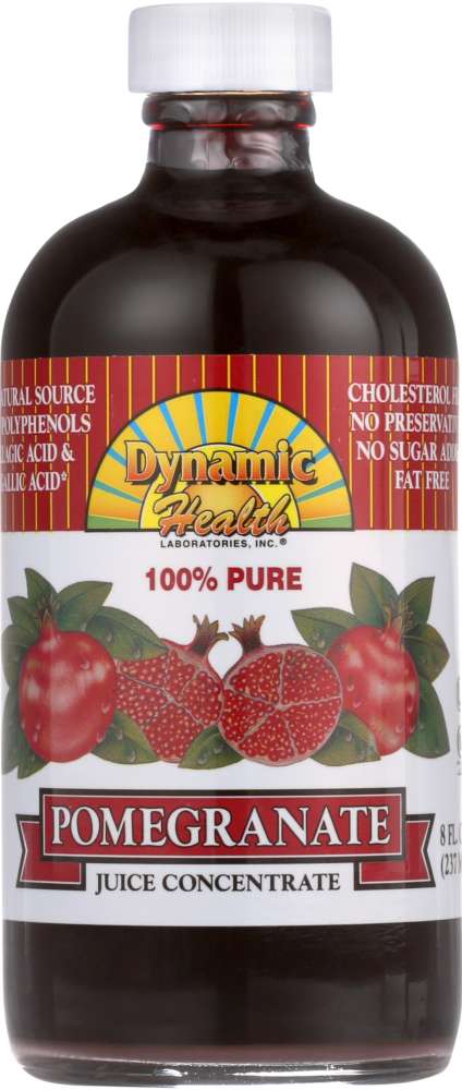 DYNAMIC HEALTH: Pure Pomegranate Juice Concentrate, 8 oz