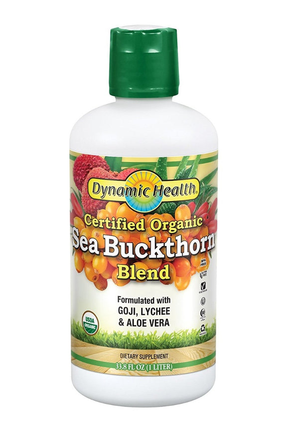 DYNAMIC HEALTH: Juice Seabuckthorn Blend Organic, 33.8 fo