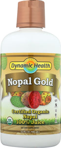 DYNAMIC HEALTH: Organic Certified Nopal Gold, 32 oz