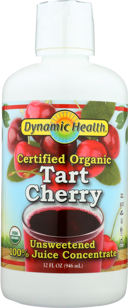 DYNAMIC HEALTH: Organic Tart Cherry Juice Concentrate, 32 Oz