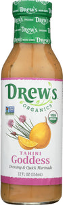 DREW'S: All Natural Dressing & Quick Marinade Tahini Goddess, 12 oz