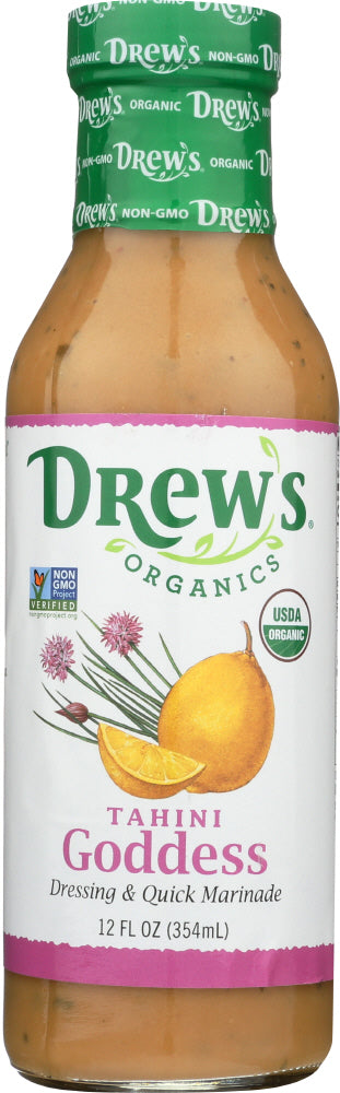 DREW'S: All Natural Dressing & Quick Marinade Tahini Goddess, 12 oz