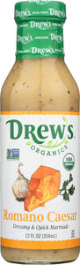 DREW'S: All Natural Dressing & Quick Marinade Romano Caesar, 12 oz