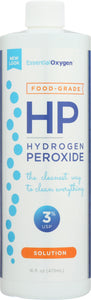 ESSENTIAL OXYGEN: 3% Food Grade Hydrogen Peroxide, 16 Oz