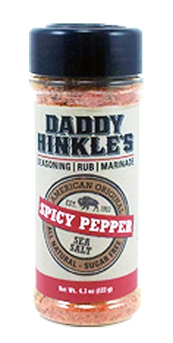 DADDY HINKLE: Seasoning Sea Salt Spicy Pepper, 4.3 oz