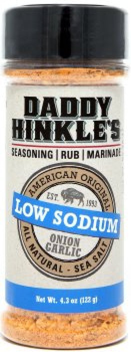 DADDY HINKLE: Low Sodium Seasoning Rub Marinade, 4.3 oz