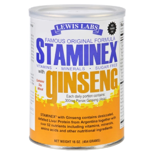 LEWIS LABS: Staminex with Ginseng, 16 oz