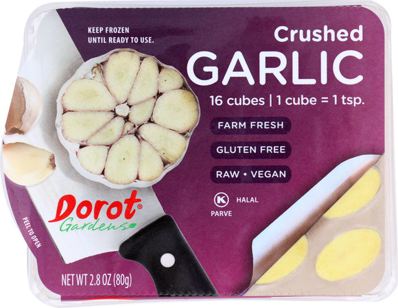 DOROT: Frozen Crushed Garlic Cubes, 2.8 Oz