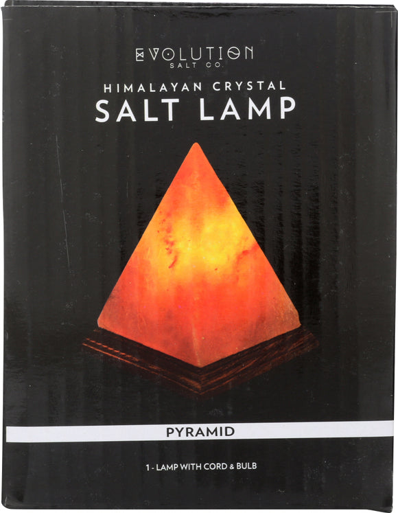 EVOLUTION SALT: Pyramid Salt Lamp 8 lb, 1 ea
