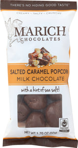 MARICH: Milk Chocolate Salted Caramel Popcorn, 1.76 oz