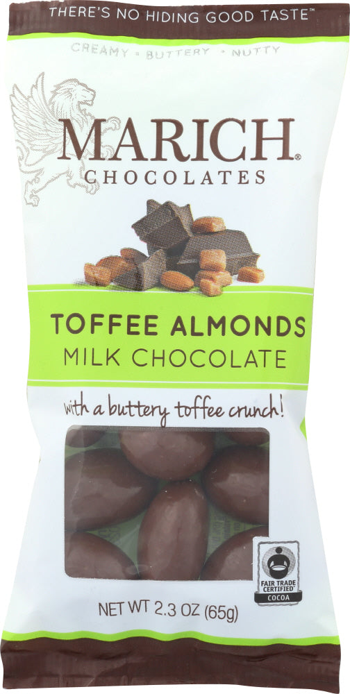 MARICH: Chocolate Toffee Almonds Single Serve, 2.3 oz