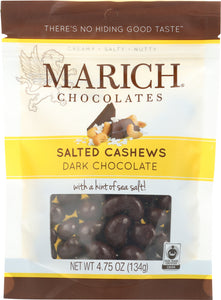 MARICH: Dark Chocolate Sea Salt Cashews 4.75 oz