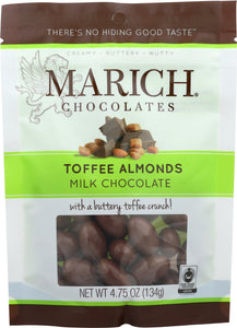 MARICH: Milk Chocolate Toffee Almond Pouch, 4.75 oz