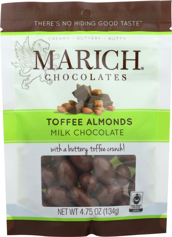 MARICH: Milk Chocolate Toffee Almond Pouch, 4.75 oz