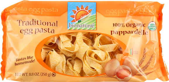 BIONATURAE: Traditional Egg Pasta Pappardelle, 8.8 oz