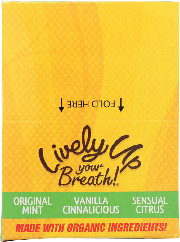 LIVELY UP YOUR BREATH: 3 Flavor Mixed Breath Freshener (4 Each Flavor), 12 Pieces