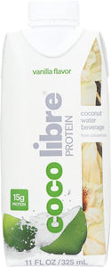 COCO LIBRE: Protein Coconut Water Vanilla, 11 oz