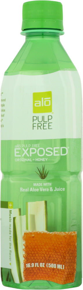 ALO: Juice Original + Honey Exposed Pulp Free, 16.9 oz