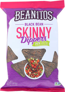 BEANITOS: Black Bean Skinny Dippers Chips 10 Oz