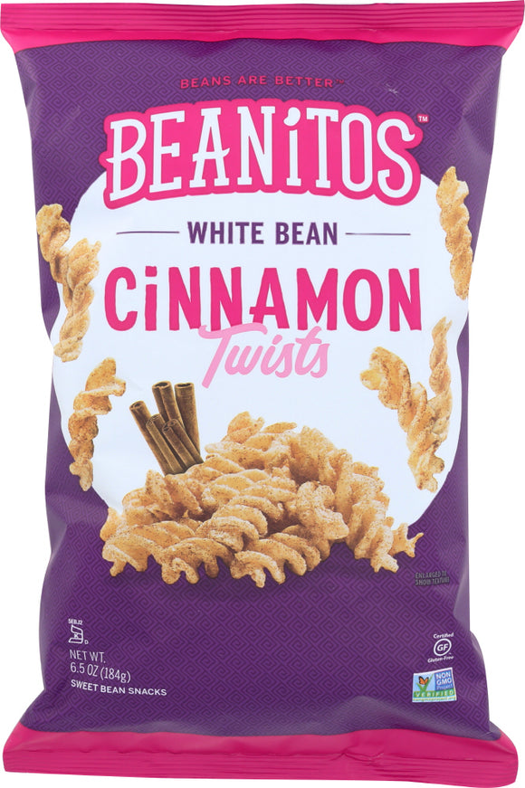 BEANITOS: White Bean Twists Cinnamon 6.5 Oz
