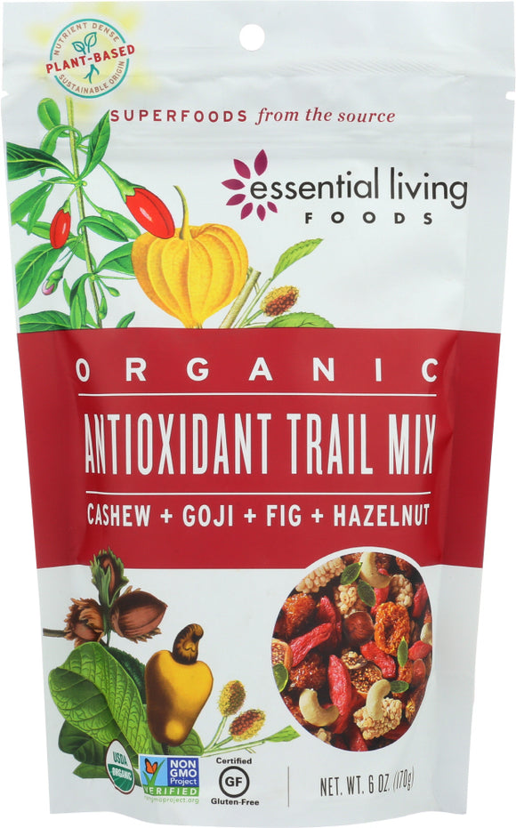 ESSENTIAL LIVING FOODS: Antioxidant Trail Nuts Mix, 6 oz