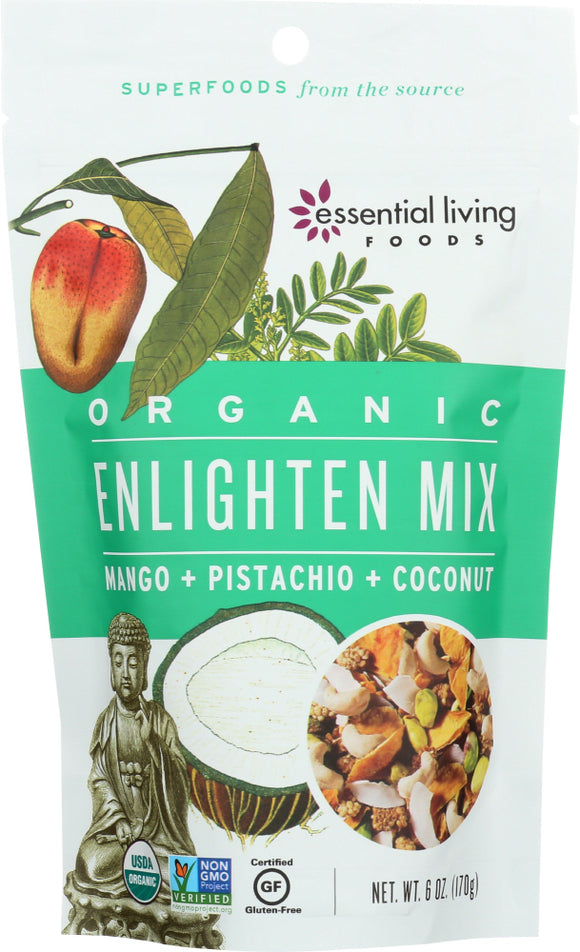ESSENTIAL LIVING FOODS: Organic Enlighten Snack Mix, 6 oz