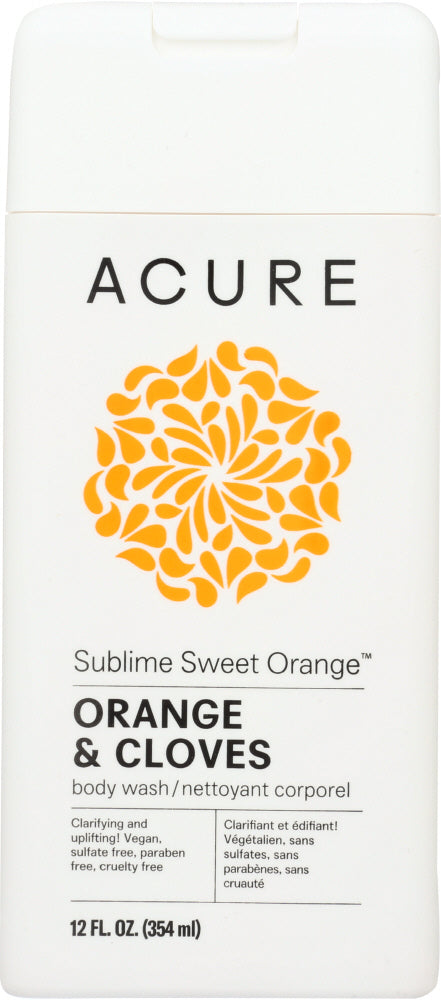 ACURE: Sublime Sweet Orange Body Wash Orange & Cloves, 12 fl oz