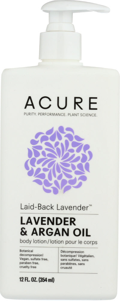 ACURE: Laid-Back Lavender Body Lotion Lavender & Argan Oil, 12 fl oz