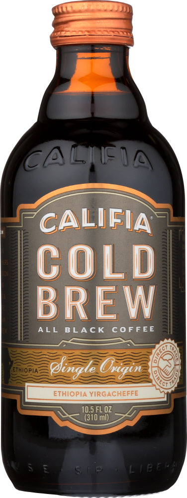 CALIFIA: Cold Brew Black Coffee Single Origin, 10.5 oz