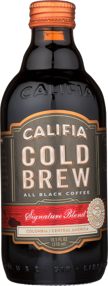 CALIFIA: Cold Brew Black Coffee Signature, 10.5 oz