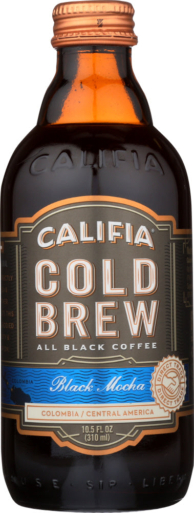 CALIFIA: Cold Brew Black Coffee Mocha, 10.5 oz