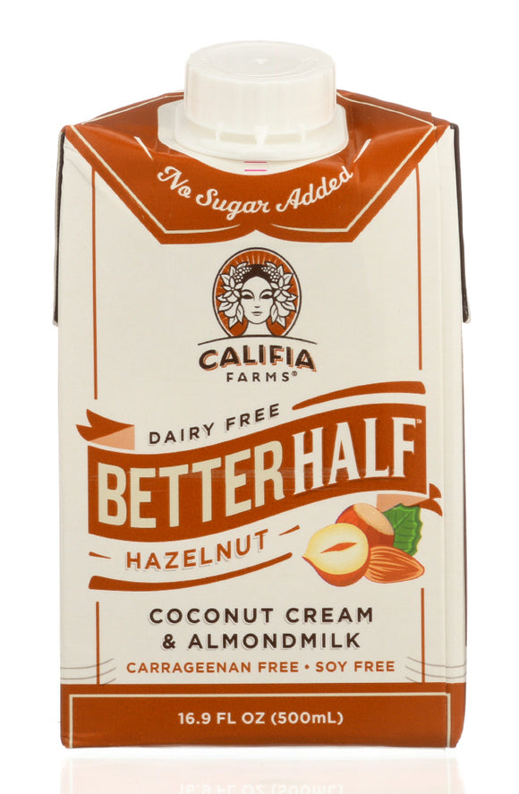 CALIFIA: Better Half Hazelnut Creamer, 16.9 oz
