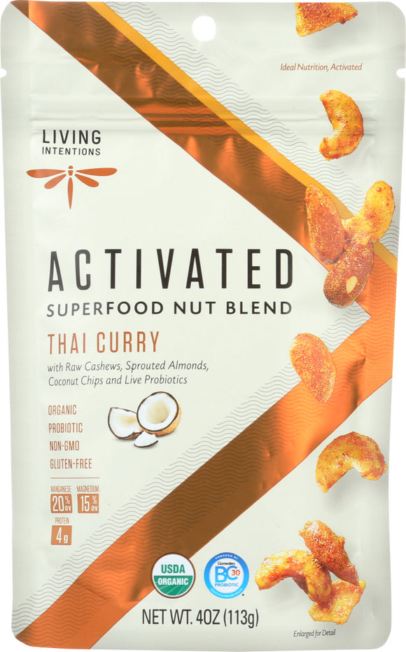 LIVING INTENTIONS: Nut Blend Thai Curry, 4 oz