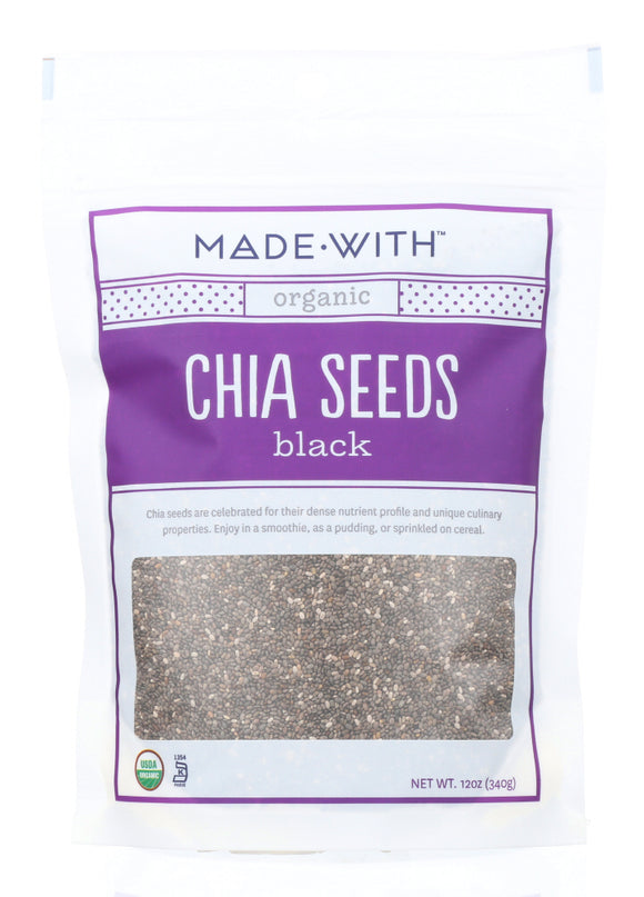 MADE WITH: Organic Chia Seeds Black, 12 oz