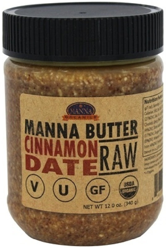 MANNA ORGANICS: Manna Butter Raw Cinnamon Date, 12 oz