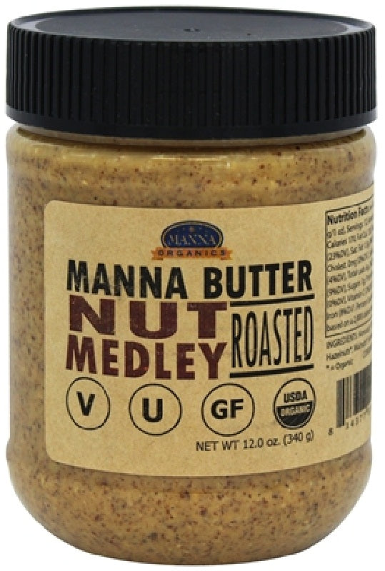 MANNA ORGANICS: Manna Butter Nut Medley Roasted, 12 oz