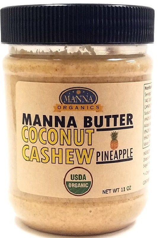 MANNA ORGANICS: Manna Butter Coconut Cashew Pineapple, 11 oz
