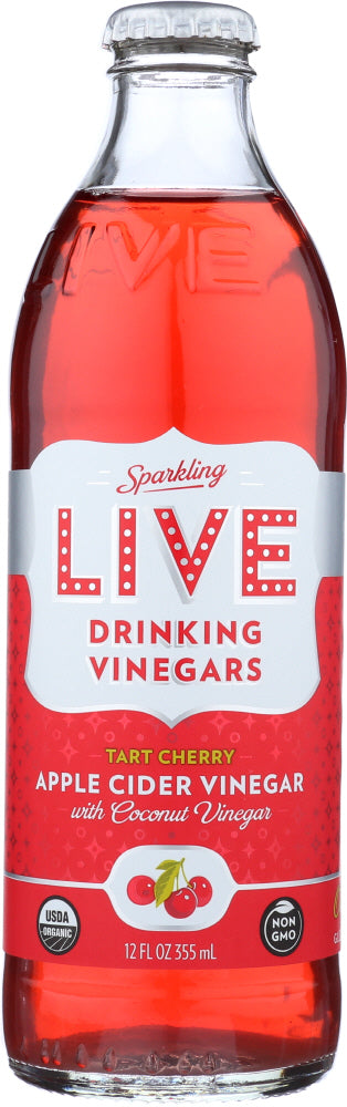 LIVE SODA: Drink Vinegars Tart Cherry, 12 oz
