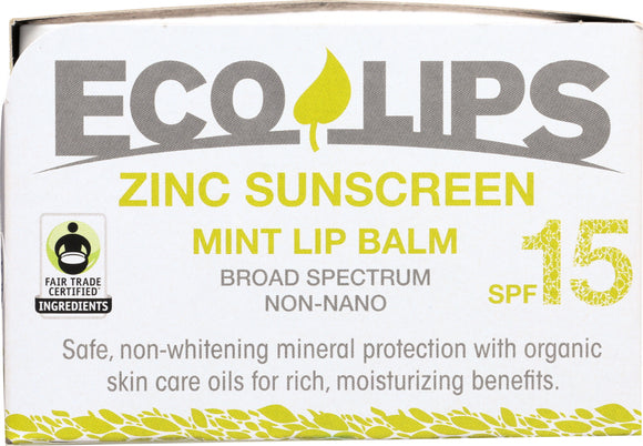 ECO LIPS: Zinc SPF 15 Lip Balm, 24 ea