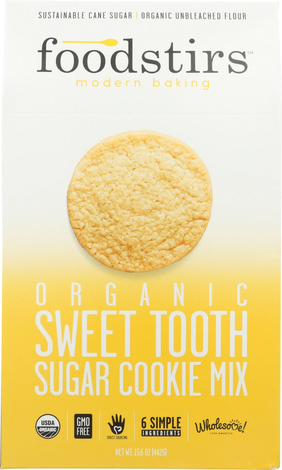 FOODSTIRS: Organic Sweet Tooth Sugar Cookie Mix, 15.6 oz