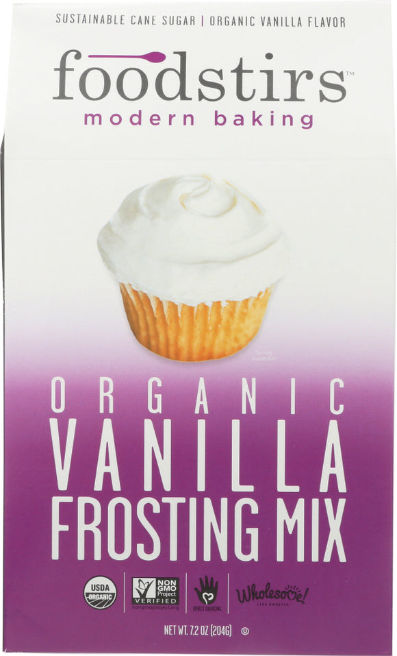 FOODSTIRS: Organic Vanilla Frosting Mix, 7.2 oz