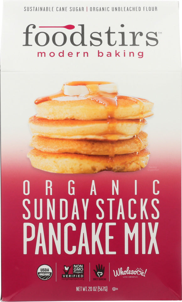 FOODSTIRS: Organic Sunday Stacks Pancake Mix, 20 oz