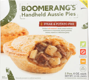 BOOMERANG'S: Stout Steak & Potato Pie, 12 oz